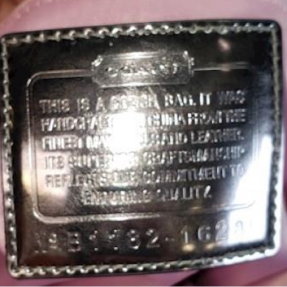 COACH POPPY OPT ART SHOULDER TOTE BLACK GRAY AND SILVER DETAIL WITH CHARMS - Picture 7 of 9